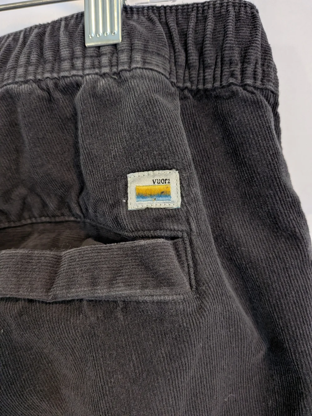 Vuori Men's Optimist Corduroy Pants in charcoal gray Size XXL - Picture 5 of 6